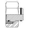 Tompkins Hydraulic Fitting-Metric CompressionL10(16X1.5) TUBE CAP MC6004-L10